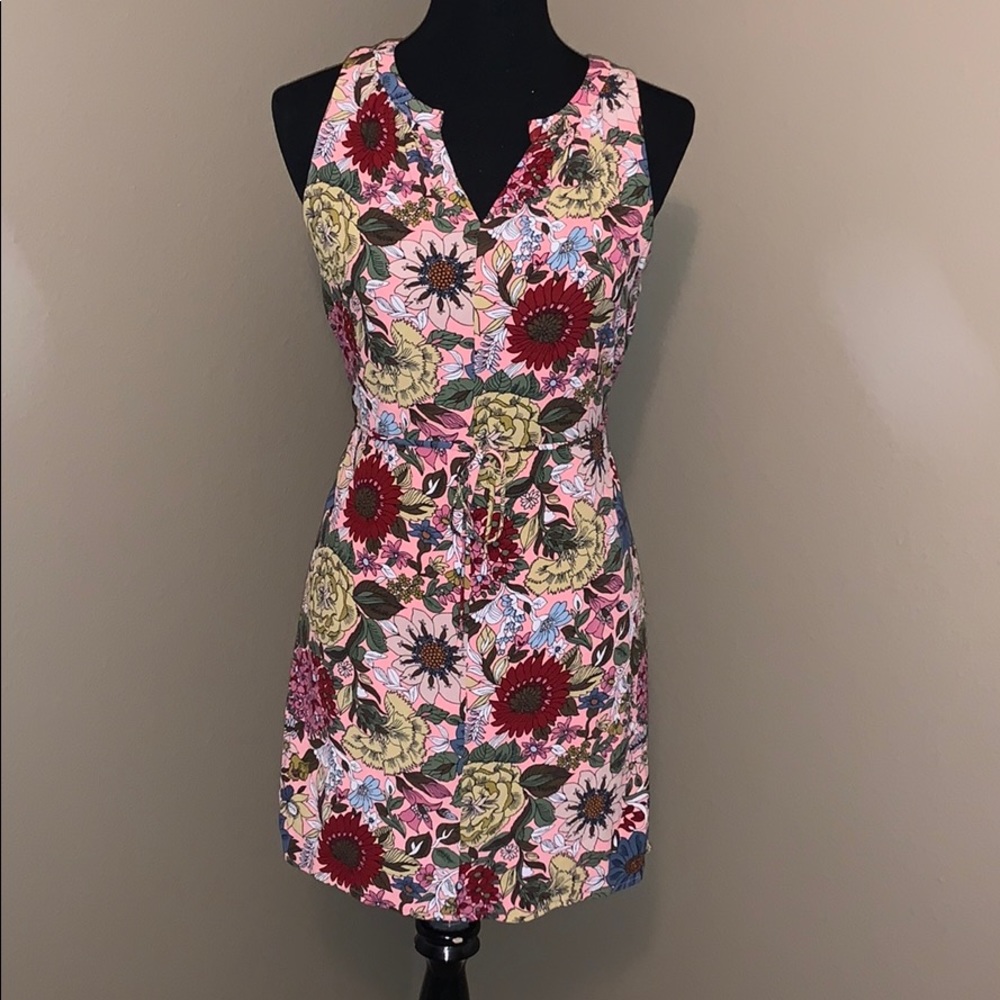 LOFT summer floral shift dress - petite